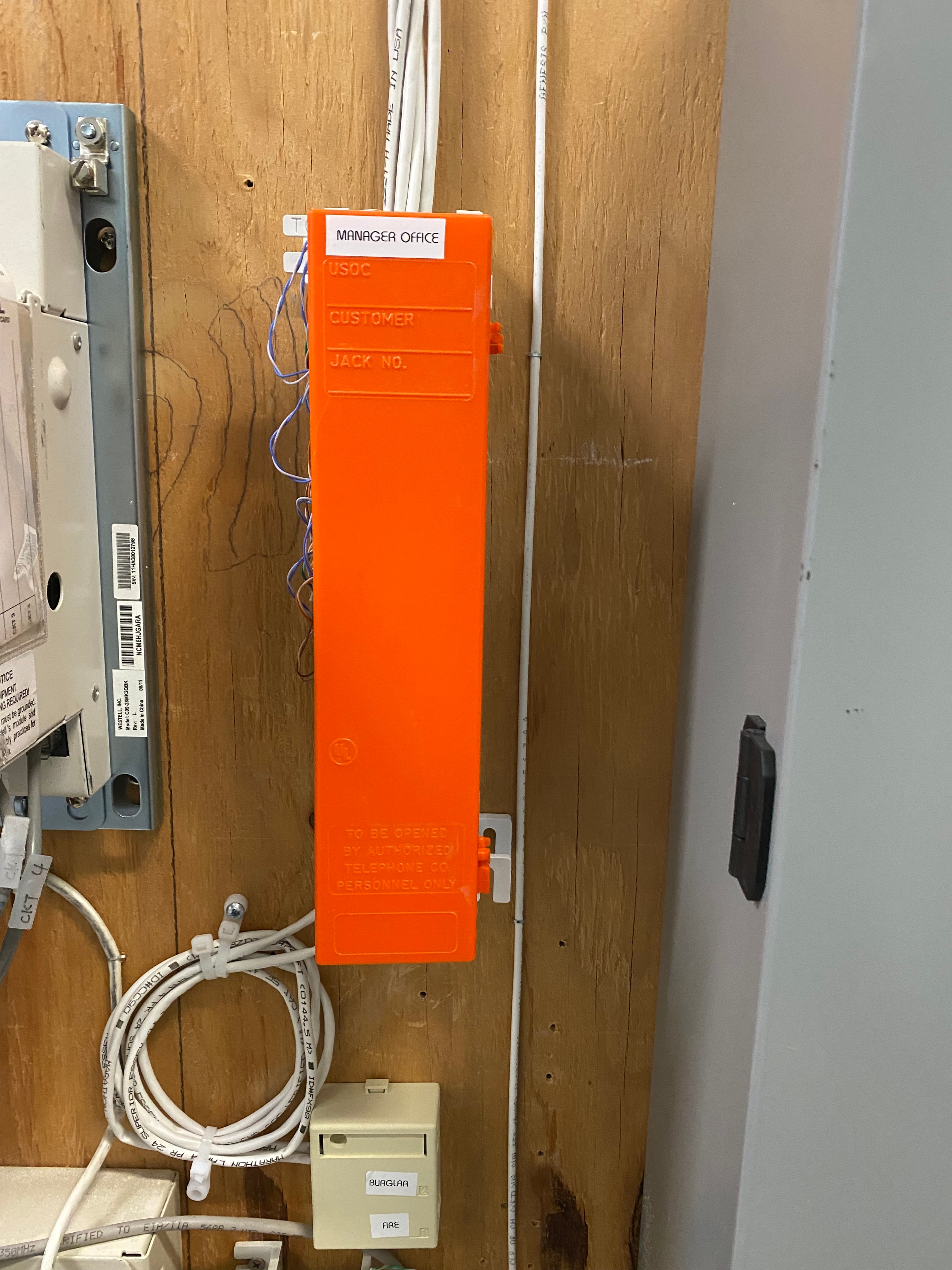PUCH DOWN 100 PARE CABLING